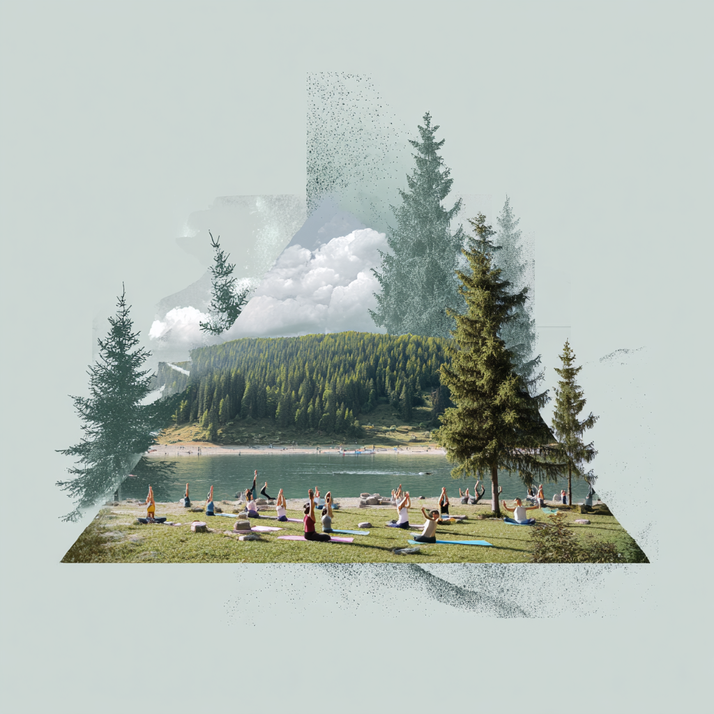 Інструктор допомагає учню виконати асану